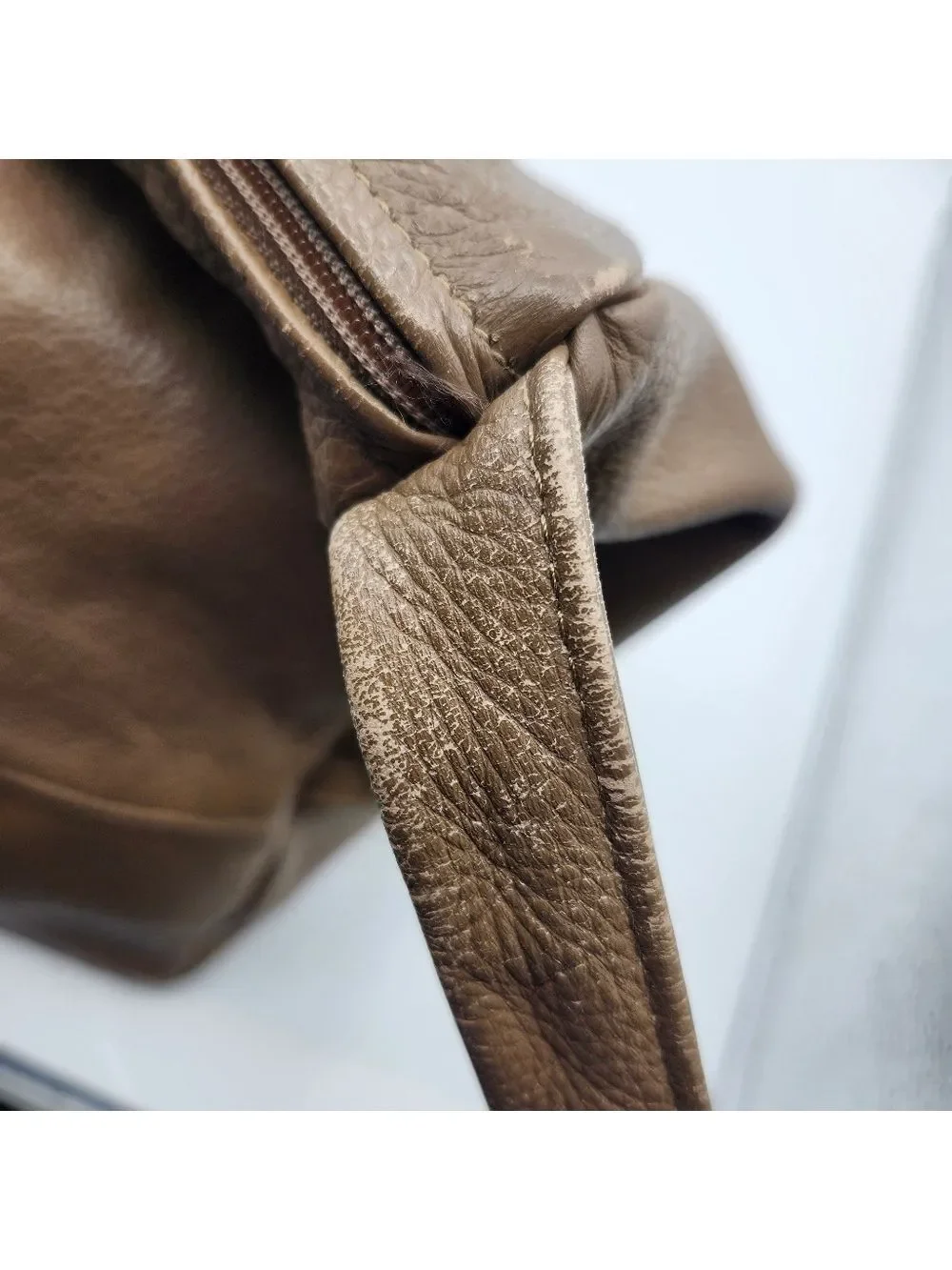 Stone Mountain Brown Leather Hobo Bag